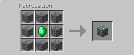 Fabrication du block d'émeraude